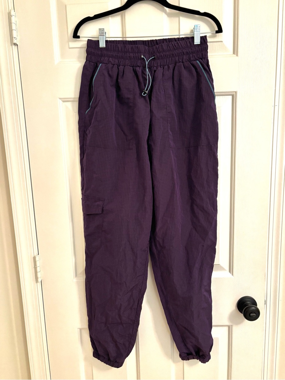 Stoic Purple Ripstop Tech Cargo Joggers Athleisure Pants
 - Size M